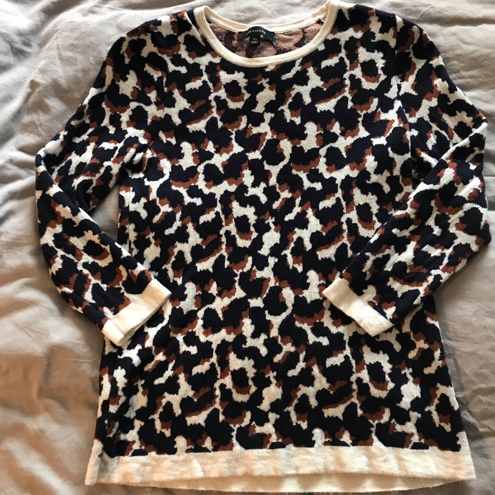 Ann Taylor leopard sweater